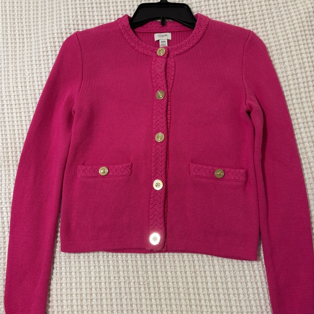 J. Crew Fuchsia Cardigan